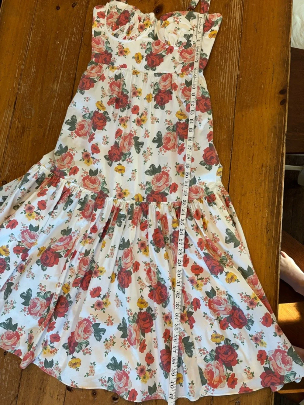 House of CB Elia Italian Rose Print Midi Dress - Picture 6 of 7